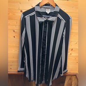 Semi/sheer women’s button up blouse